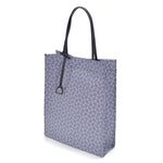812052 Denim Print Shopping Bag