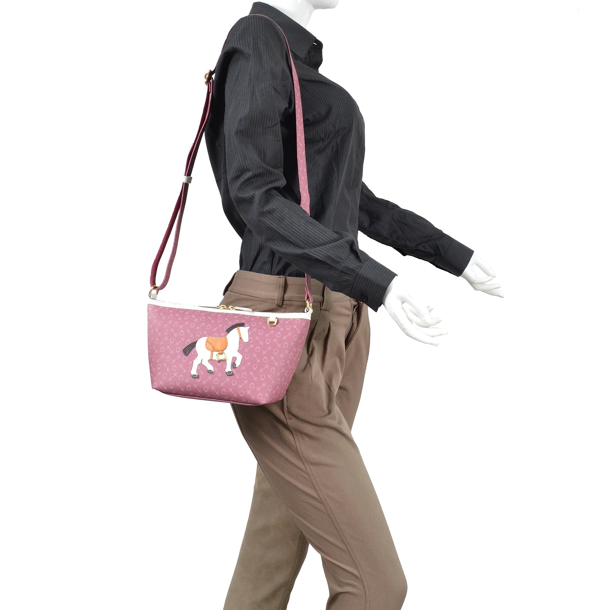 812853 Harness Horse Shoulder Bag